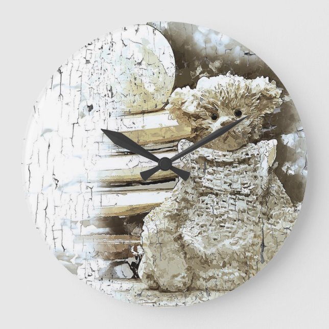 Grande Horloge Ronde Teddy Bear (Recto)