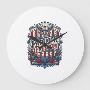 Grande Horloge Ronde Tee-shirt graphique vectoriel de récolte automnale