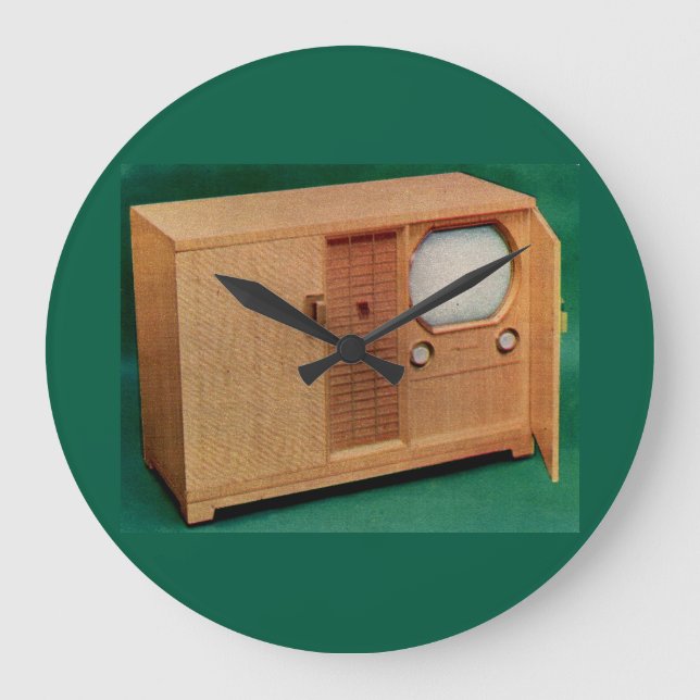 Grande Horloge Ronde télévision danoise moderne no 2 datant de 1951 (Recto)