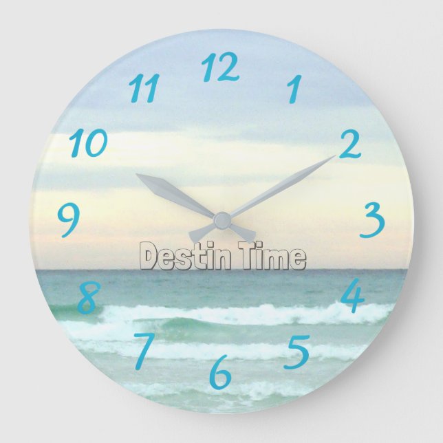 Grande Horloge Ronde Temps parfait à Destin, Floride (Recto)