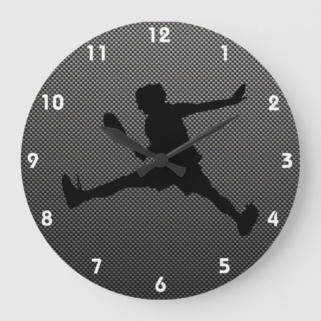Grande Horloge Ronde Tennis à l'air de fibre carbone (Recto)