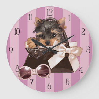 Grande Horloge Ronde Terrier Puppy du Yorkshire