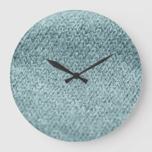 Grande Horloge Ronde Texture à noeuds verts : Arrière - plan tendance