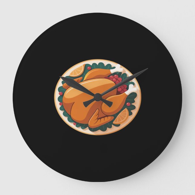 Grande Horloge Ronde Thanksgiving Roast Turkey - Festive Holiday Feast (Recto)