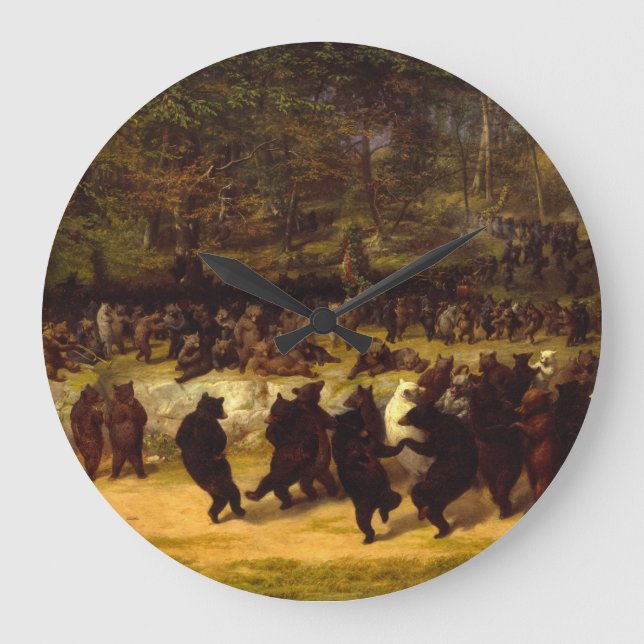 Grande Horloge Ronde The Bear Dance, 1870 par William Holbrook Beard (Recto)