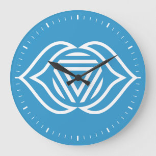Grande Horloge Ronde Third Eye Chakra Energy Wall Clock