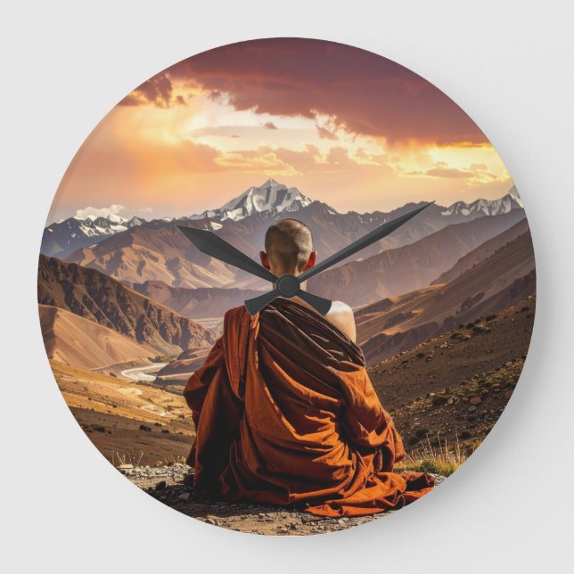 Grande Horloge Ronde TIbet - Buddhism - Meditation (Recto)