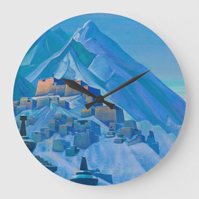 Grande Horloge Ronde Tibet, Himalaya, 1933 par Nicholas Roerich (Recto)