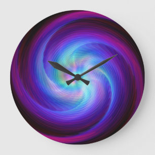 Grande Horloge Ronde Time Flies 1 Wall Clock & Numeral Options