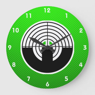 Grande Horloge Ronde Tir Sport Vert