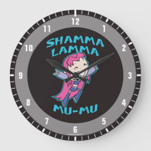 Grande Horloge Ronde Titans Ados, allez ! Starfire "Shamma Lamma Mu-M