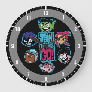 Grande Horloge Ronde Titans Ados, allez ! Titans Motif en chef