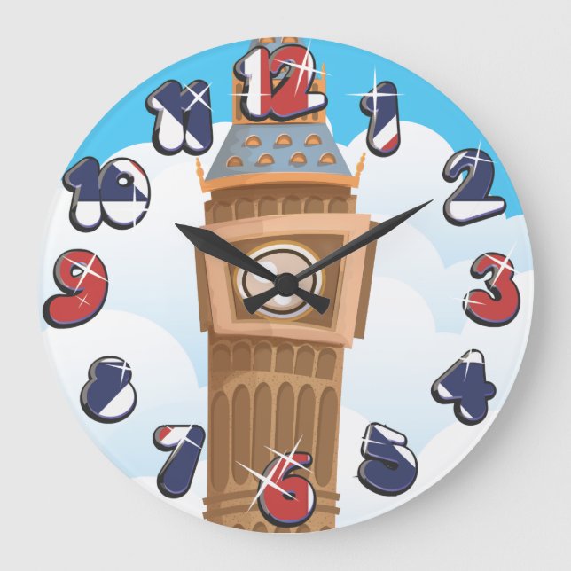 Grande Horloge Ronde Tour d'horloge Big Ben Westminster (Recto)