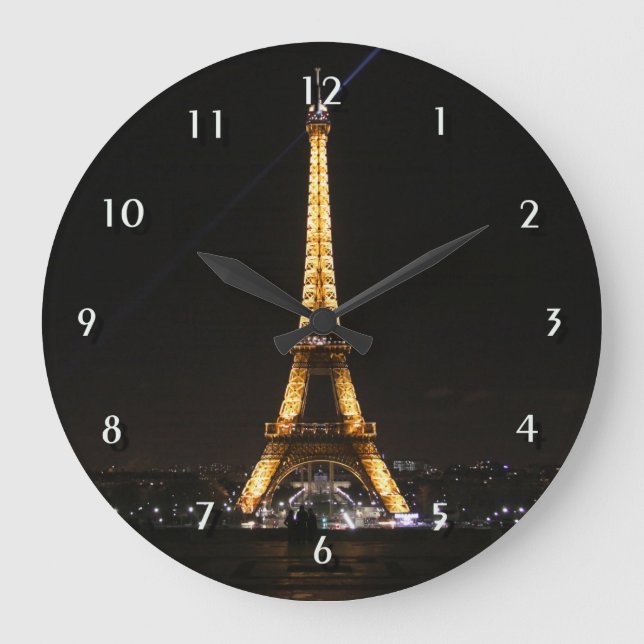 Grande Horloge Ronde Tour Eiffel Paris France (Recto)