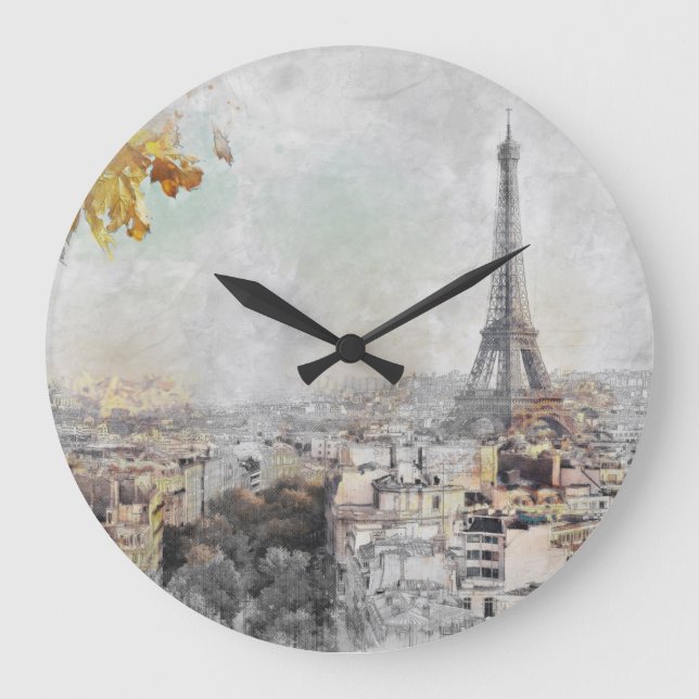 Grande Horloge Ronde Tour Eiffel. Paris, France  (Recto)