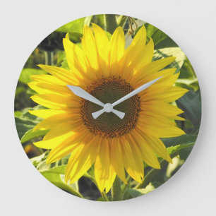 Grande Horloge Ronde Tournesol brillant