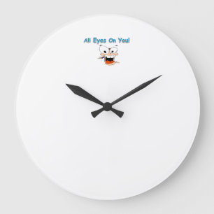 Grande Horloge Ronde tous les yeux sur l'horloge