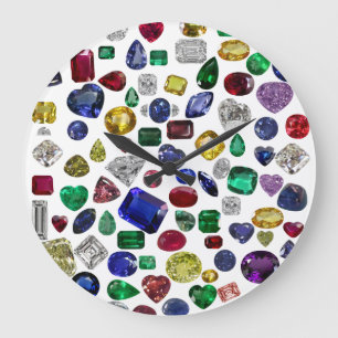 Grande Horloge Ronde Toutes les pierres, Toutes les couleurs, Toutes le