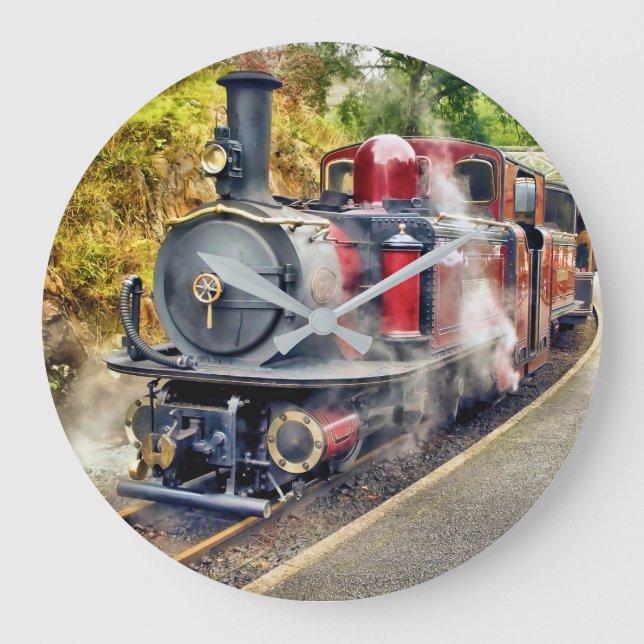 GRANDE HORLOGE RONDE TRAIN À VAPEUR (Recto)