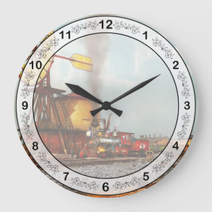 Grande Horloge Ronde Train - Civil - Le moulin à vent à Laramie 1869