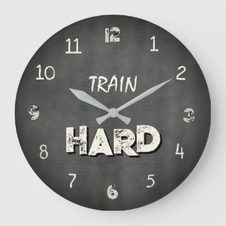 Grande Horloge Ronde Train Hard Industrial Gym