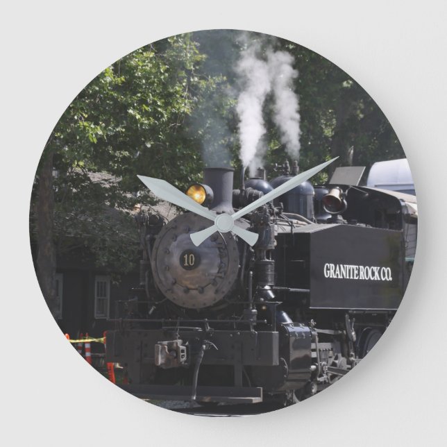 Grande Horloge Ronde Train moteur à vapeur (Recto)