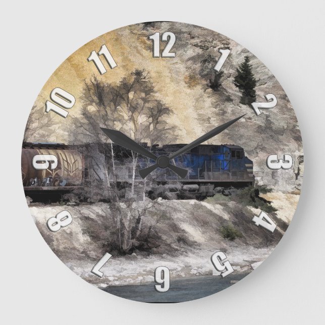 Grande Horloge Ronde Train Rocky Mountain Ranger (Recto)