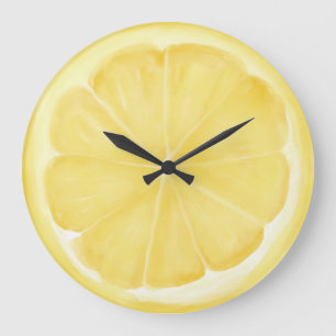 Grande Horloge Ronde Tranche de citron