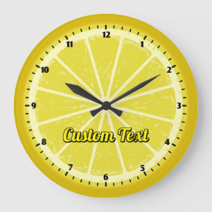 Grande Horloge Ronde Tranche de citron