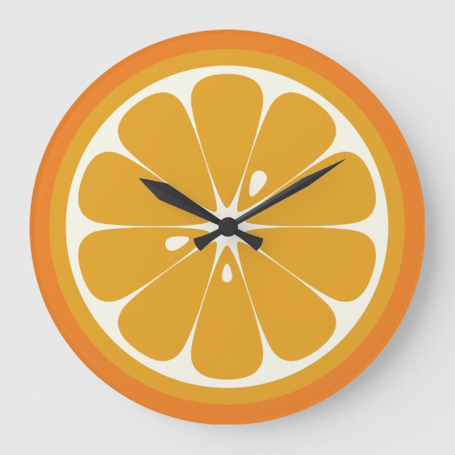 Grande Horloge Ronde tranche orange (Recto)
