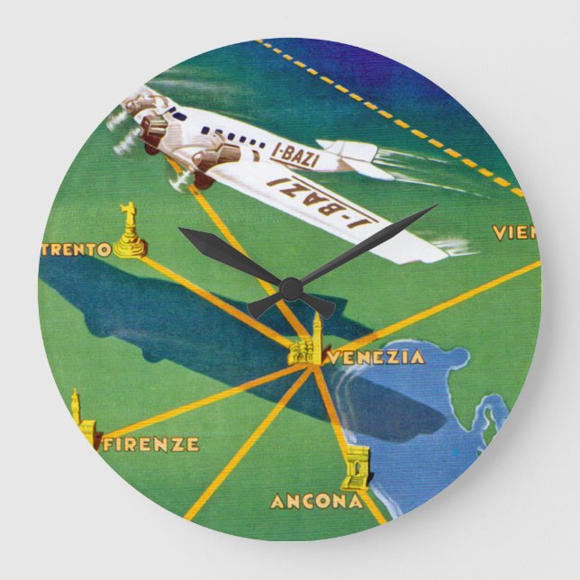 Grande Horloge Ronde Transadriatica Navigazione Aerea (Recto)