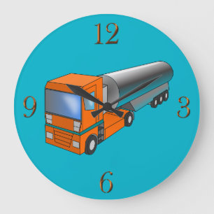 Grande Horloge Ronde Transporteur lourd de camion-citerne à gaz pour en