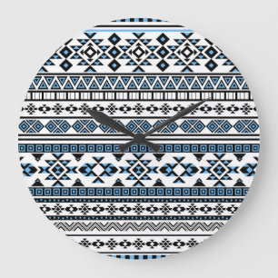 Grande Horloge Ronde Triangle ethnique Motif Navajo géométrique