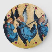 TROIS ANGELS DE NOËL EN BLEU