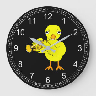 Grande Horloge Ronde Trompette