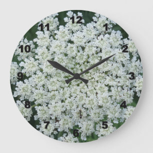 Grande Horloge Ronde Tropic Flower Wall Clock