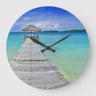 Grande Horloge Ronde Tropical Island Sea Dock
