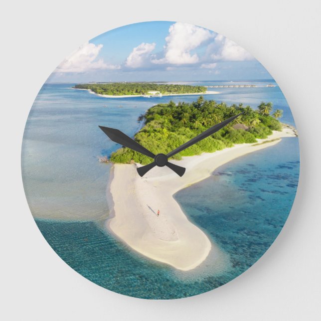 Grande Horloge Ronde Tropical maldives Exotic Island (Recto)