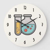 Tube d'essai de chimie et bécher