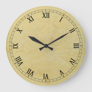 Grande Horloge Ronde Tuscan Sun Faux Finish
