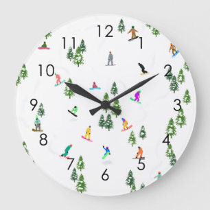 Grande Horloge Ronde Type de snowboarding moderne Freeride