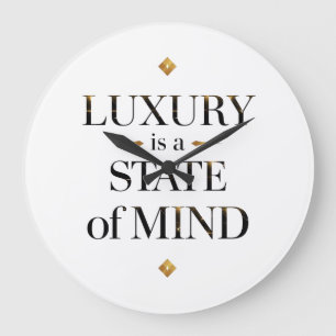 Grande Horloge Ronde Typographie d'art de luxe sophistiquée