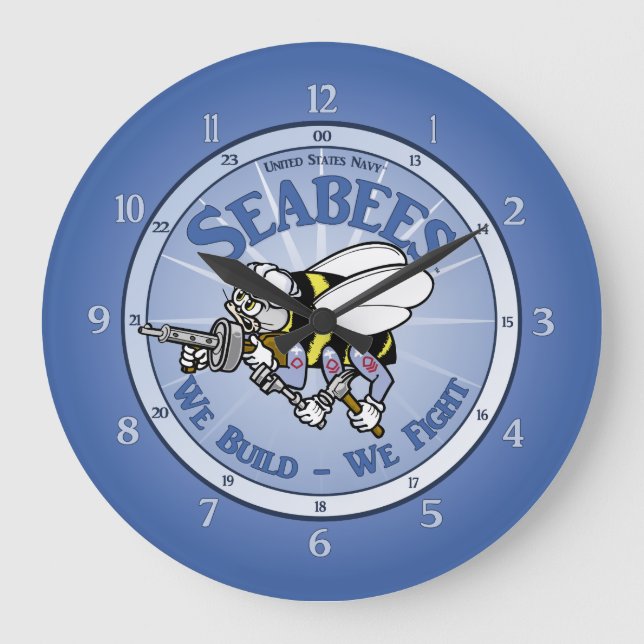 Grande Horloge Ronde U.S. Bataillon de construction de marine (Recto)