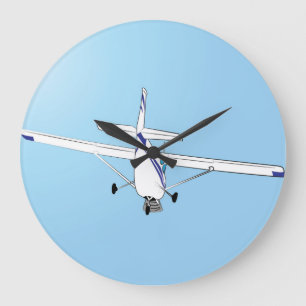 Grande Horloge Ronde Un Cessna en vol
