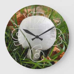 Grande Horloge Ronde Un champignon mordu