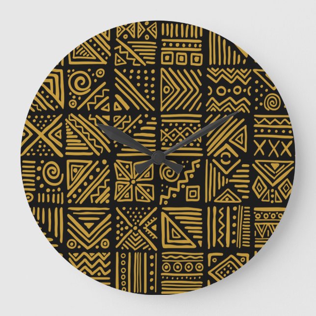 Grande Horloge Ronde Un clash africain : une tribu ethnique sans coutur (Recto)