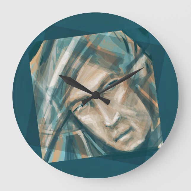 Grande Horloge Ronde Un Elfe Vert provocateur (Recto)