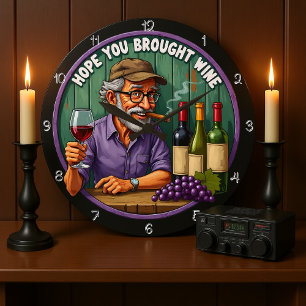 Grande Horloge Ronde Un homme de bon goût aux épaules