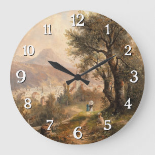 Grande Horloge Ronde Un regard sur le mauvais Aussee - Emil Barbarini