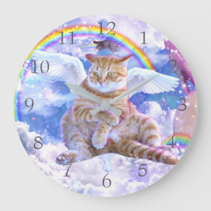 Grande Horloge Ronde Unicorne - Caticorn